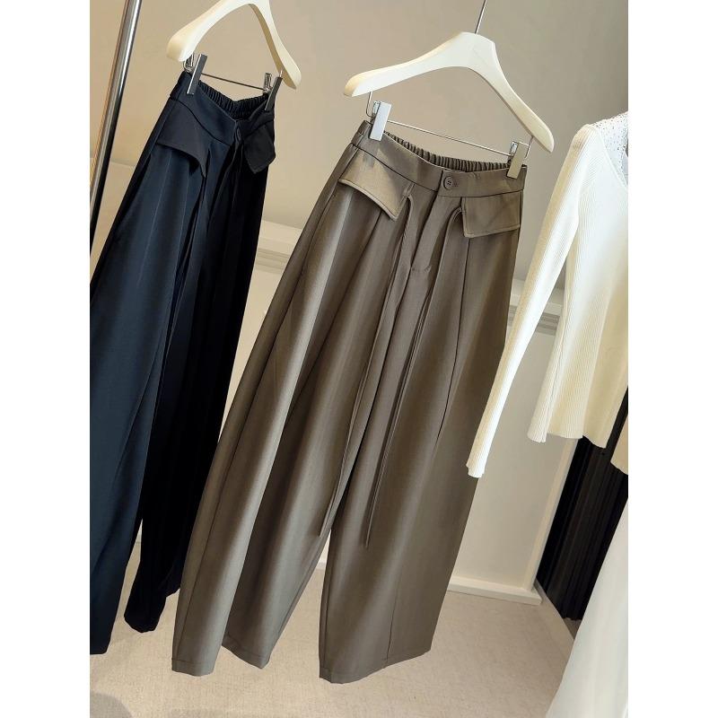 Spring new design sense high waist wide leg suit casual pants women s elastic waist loose straight vertical scimitar pants M
Spring new design sense high waist wide leg suit casual pants women s elastic waist loose straight vertical scimitar pants M