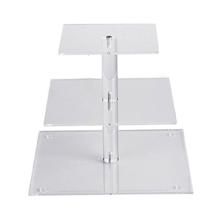 3 Tiered Square Cake Stand Clear Holder Suitable for Weddings Birthday Party 1
3 Tiered Square Cake Stand Clear Holder Suitable for Weddings Birthday Party 1