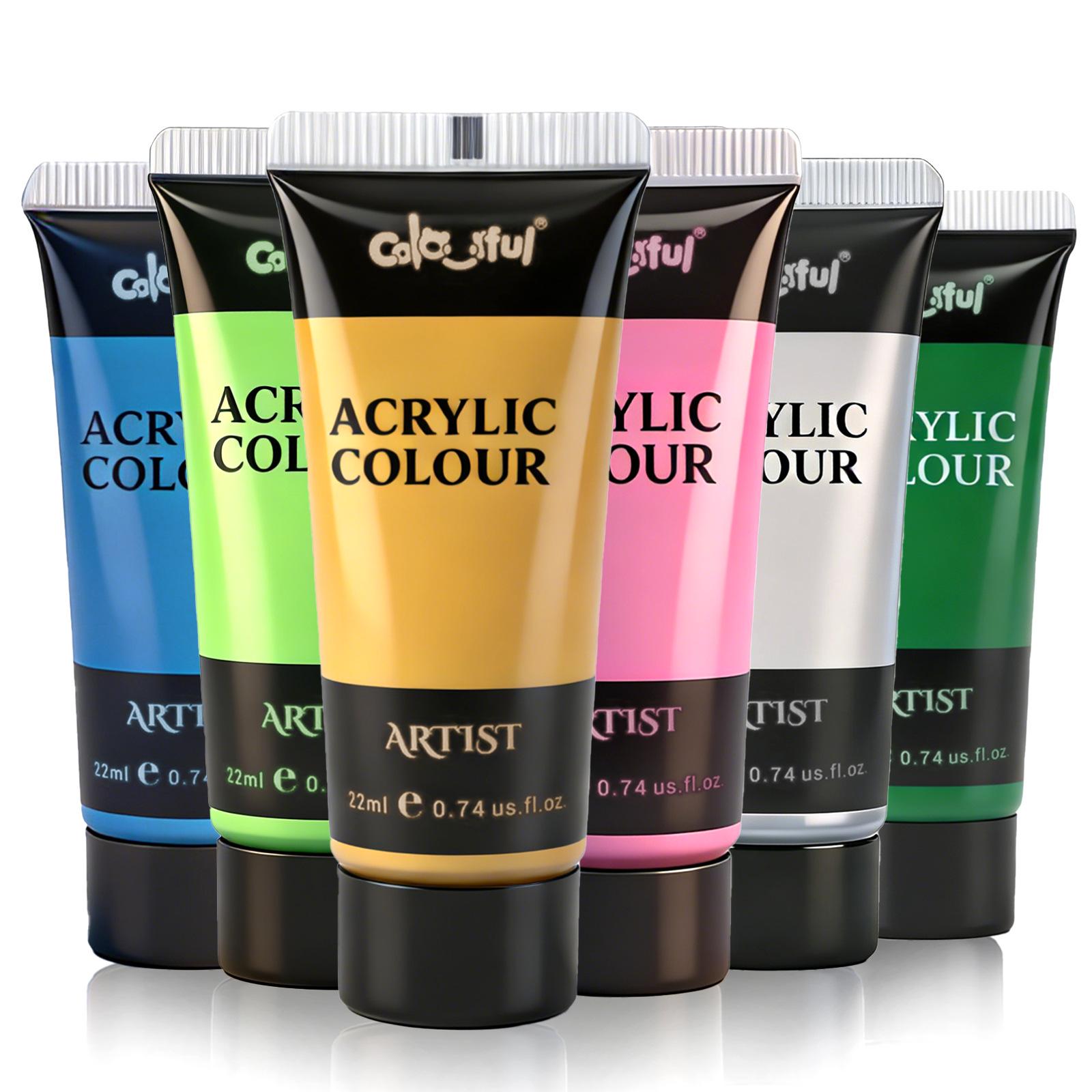 6-Color 22ML Fluorescent Acrylic Paints for Eye-Catching Hand and Wall Painting
6-Color 22ML Fluorescent Acrylic Paints for Eye-Catching Hand and Wall Painting