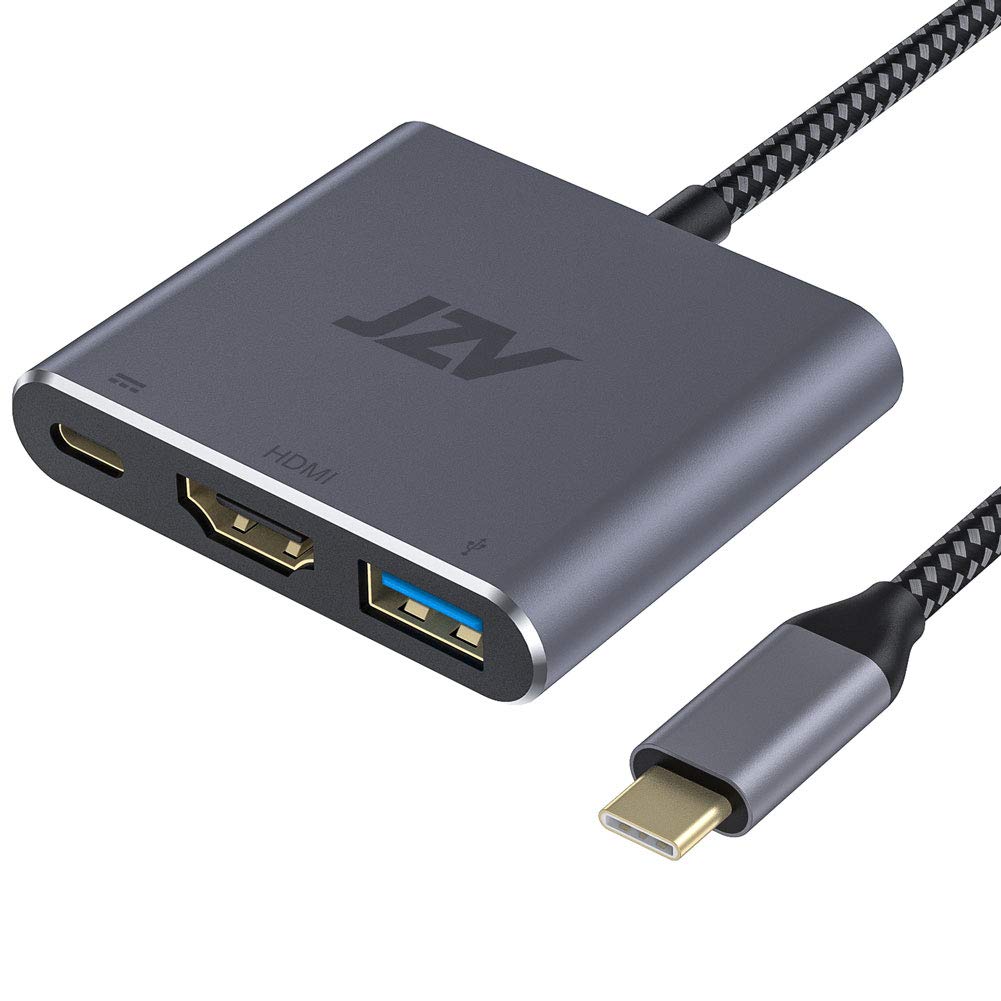 Адаптер USB C - HDMI Цифровой AV-многопортовый адаптер JZV Адаптер USB Type C Концентратор Выход HDMI Порт USB Зарядный порт Совместимость с MacBook Pro MacBook
Адаптер USB C - HDMI Цифровой AV-многопортовый адаптер JZV Адаптер USB Type C Концентратор Выход HDMI Порт USB Зарядный порт Совместимость с MacBook Pro MacBook
