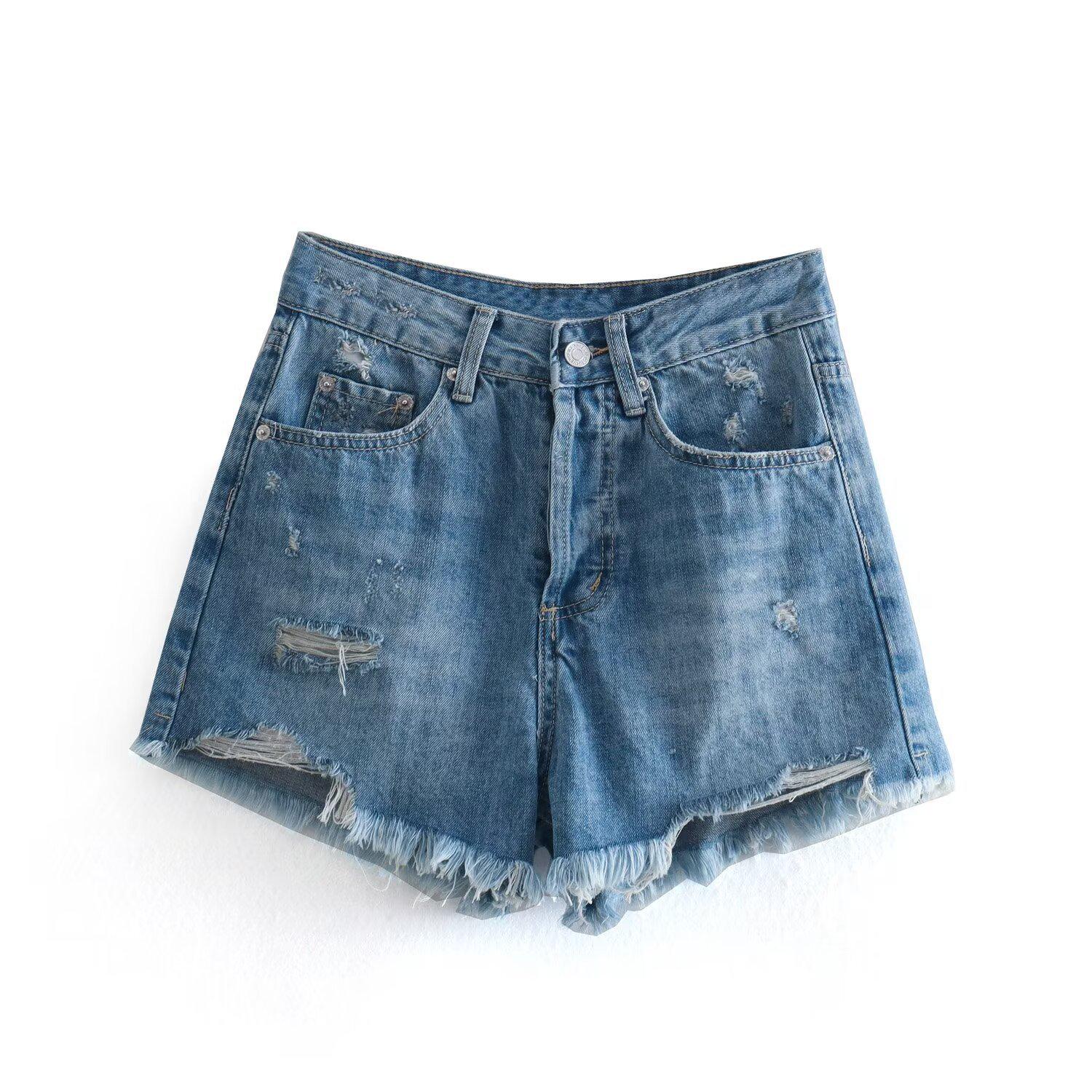 Летние ретро джинсовые шорты с высокой талией и рваными деталями для женщин 2024 Small темно-синий
Летние ретро джинсовые шорты с высокой талией и рваными деталями для женщин 2024 Small темно-синий