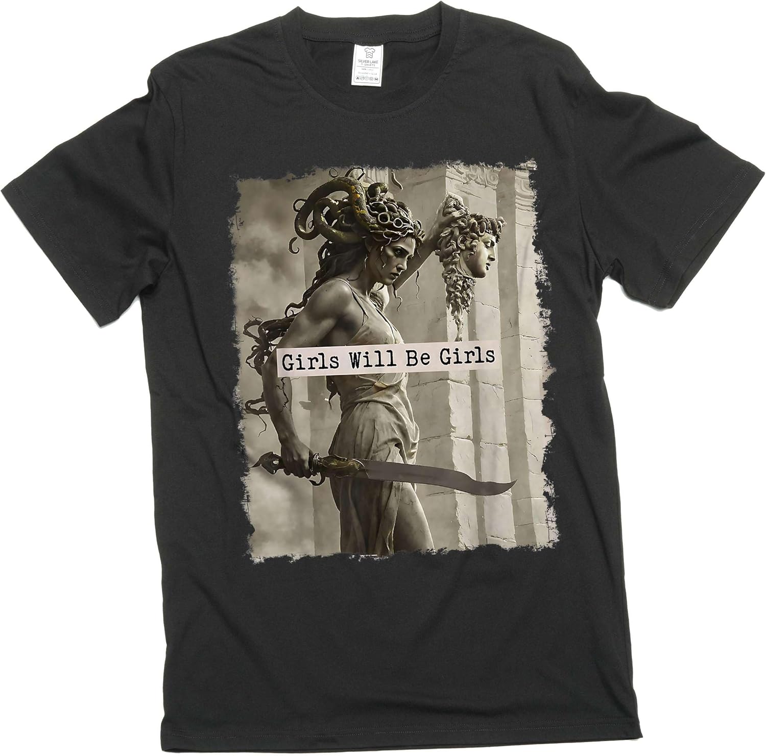 Feminist Women s Power T-Shirt Girls Will be Girls Medusa with The Head of Perseus Tee 5XL різнокольоровий
Feminist Women s Power T-Shirt Girls Will be Girls Medusa with The Head of Perseus Tee 5XL різнокольоровий
