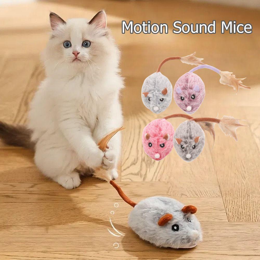 Simulation Sound Moving Mouse Smart Interactive Cat Toy New Motion Mice Toy for Pets світло-сірого кольору
Simulation Sound Moving Mouse Smart Interactive Cat Toy New Motion Mice Toy for Pets світло-сірого кольору