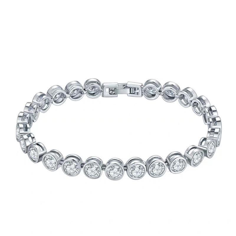 Copper-Plated White Gold Crystal Tennis Bracelet – High-End European & American Style for Women белого золота
Copper-Plated White Gold Crystal Tennis Bracelet – High-End European & American Style for Women белого золота