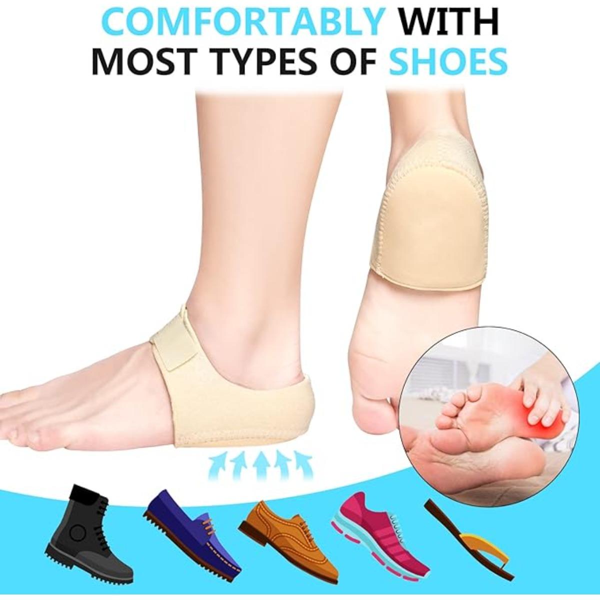 Adjustable & Breathable Heel Protectors, Gel Heel Cups for Heel Pain, Heel Cushion Support, Relief for Plantar Fasciitis, Achilles Tendinitis 1 pair бежевий
Adjustable & Breathable Heel Protectors, Gel Heel Cups for Heel Pain, Heel Cushion Support, Relief for Plantar Fasciitis, Achilles Tendinitis 1 pair бежевий