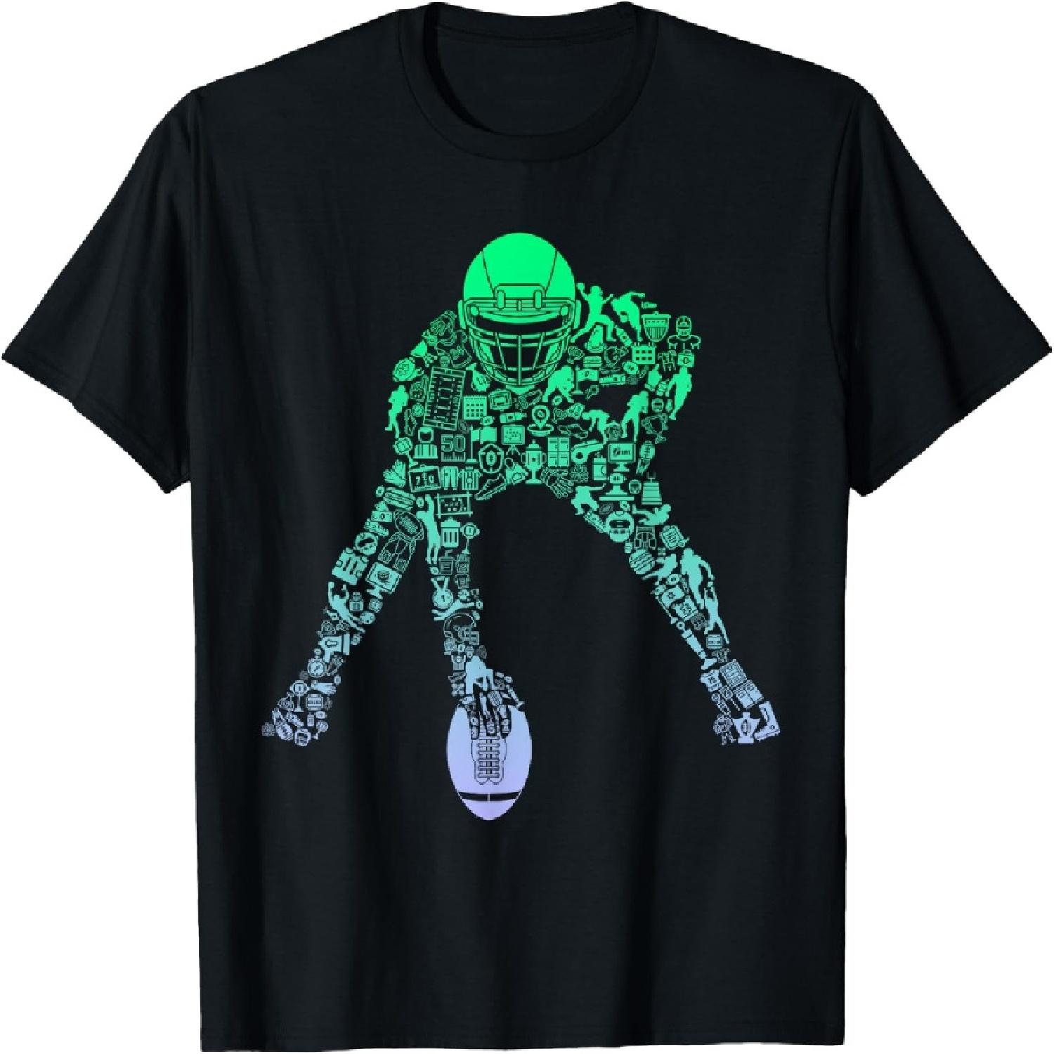 Youth Football Apparel Center Player Coach Boys Football T-Shirt XXXXXL різнокольоровий
Youth Football Apparel Center Player Coach Boys Football T-Shirt XXXXXL різнокольоровий