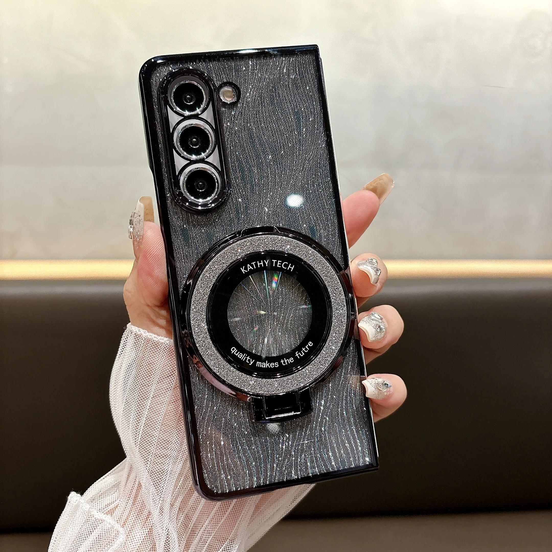 Ring Electroplate Sparkling Phone Case for Samsung Galaxy Z Fold 7 6 5 4 3 Fold6 Fold5 Fold4 Fold7 Magnetic Shockproof Cover Galaxy Z Fold6 чорний
Ring Electroplate Sparkling Phone Case for Samsung Galaxy Z Fold 7 6 5 4 3 Fold6 Fold5 Fold4 Fold7 Magnetic Shockproof Cover Galaxy Z Fold6 чорний