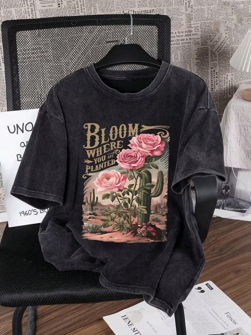 Wildflower Graphic Oversized TShirt Vintage Washed Floral Summer Tee Casual Loose Fit Short Sleeve Tops for Women Men S
Wildflower Graphic Oversized TShirt Vintage Washed Floral Summer Tee Casual Loose Fit Short Sleeve Tops for Women Men S
