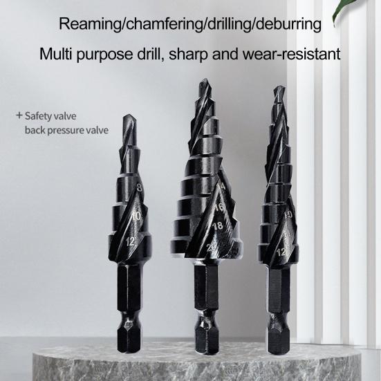 Yousheng 3Pcs Twist Drill Bits High-Hardness Sharp Spiral Hexagonal Handle Pagoda Drill Combined Set for Workshop
Yousheng 3Pcs Twist Drill Bits High-Hardness Sharp Spiral Hexagonal Handle Pagoda Drill Combined Set for Workshop
