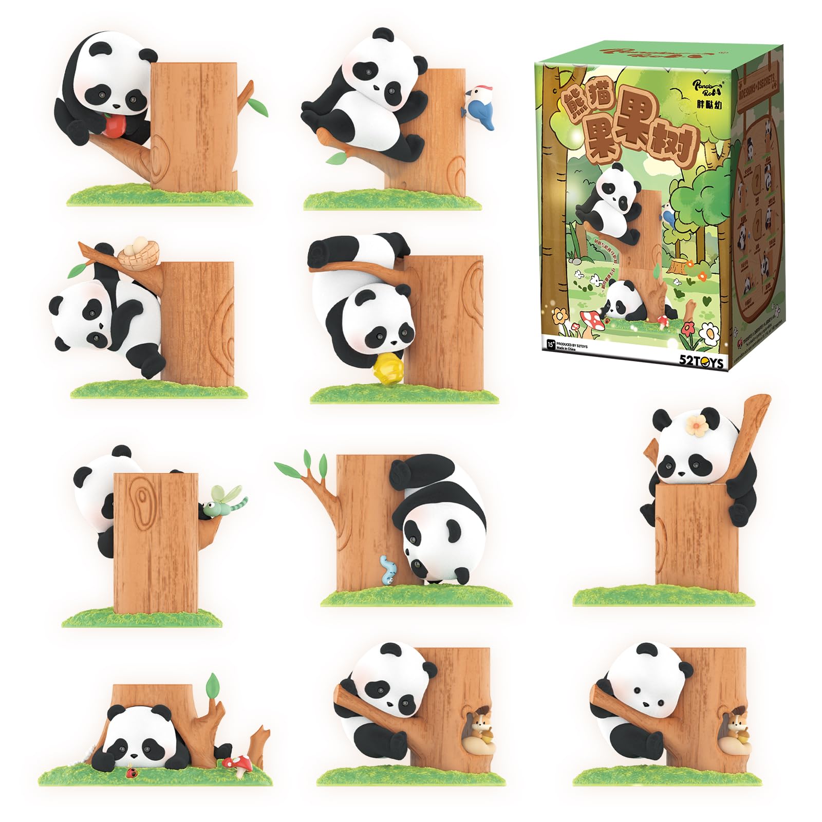 52TOYS Panda Roll Fruit Tree Climbing Series Blind Box Trading Figure Flocked Panda Figure Collection Figure Painted Gacha Gacha Desktop Decoration
52TOYS Panda Roll Fruit Tree Climbing Series Blind Box Trading Figure Flocked Panda Figure Collection Figure Painted Gacha Gacha Desktop Decoration