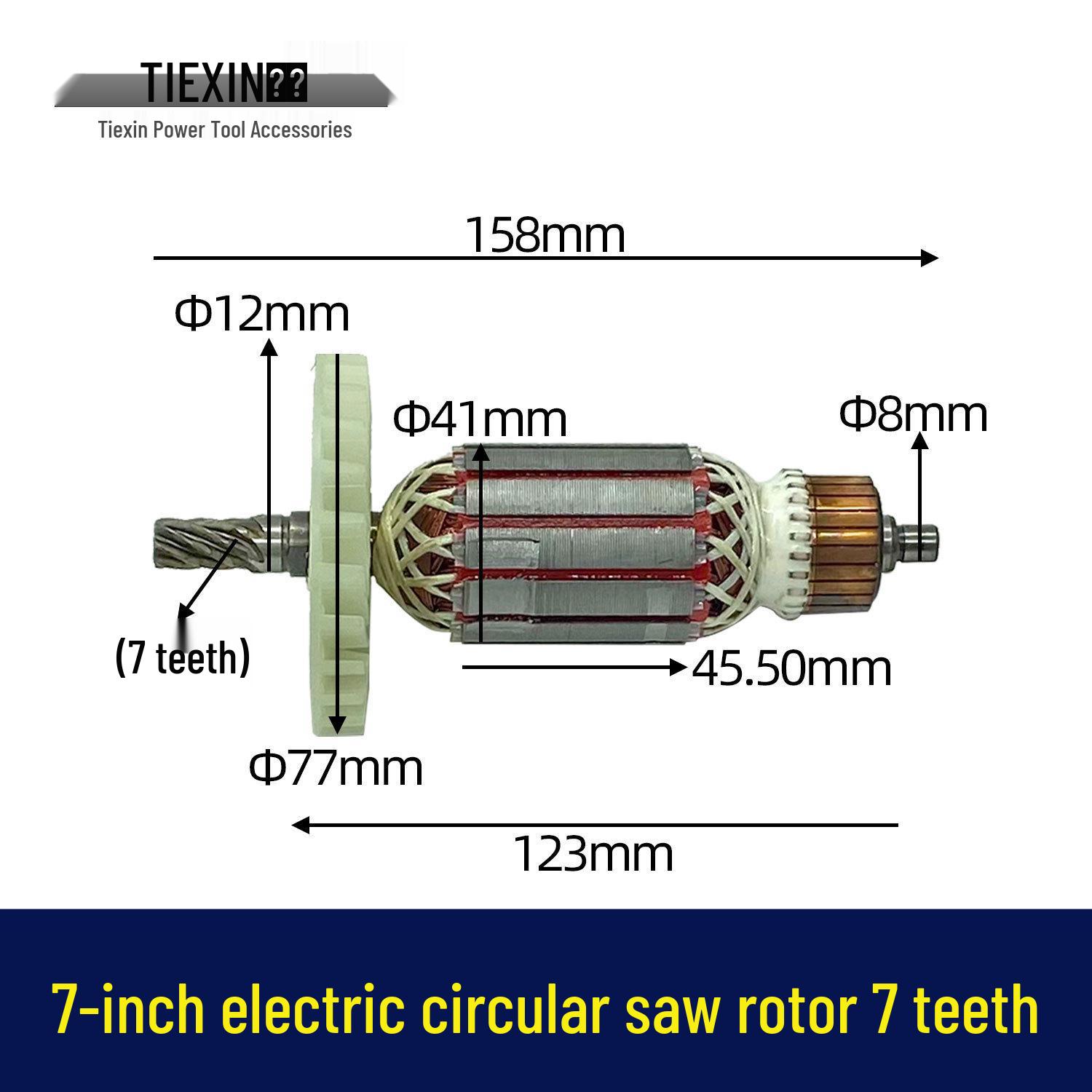 Tancrea Energy 7 Electric Circular Saw Rotor, Model 04396 7-inch
Tancrea Energy 7 Electric Circular Saw Rotor, Model 04396 7-inch