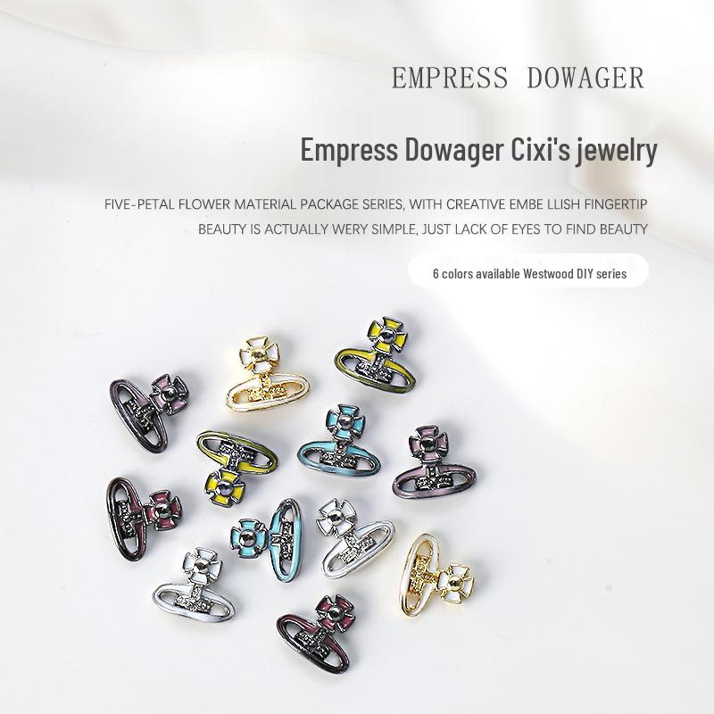 Empress Dowager Iridescent Rhinestone Nail Art Set: 5pcs Saturn Ring Drills & Mermaid Beads
Empress Dowager Iridescent Rhinestone Nail Art Set: 5pcs Saturn Ring Drills & Mermaid Beads