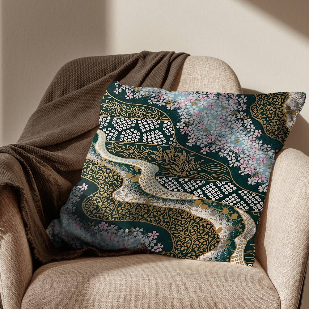 Art Wagara Yuzenzome Pillow Case Pillow Case Living Room Sofa Cushion Cover Suitable For Home Bedroom Room Decoration 30x30cm
Art Wagara Yuzenzome Pillow Case Pillow Case Living Room Sofa Cushion Cover Suitable For Home Bedroom Room Decoration 30x30cm