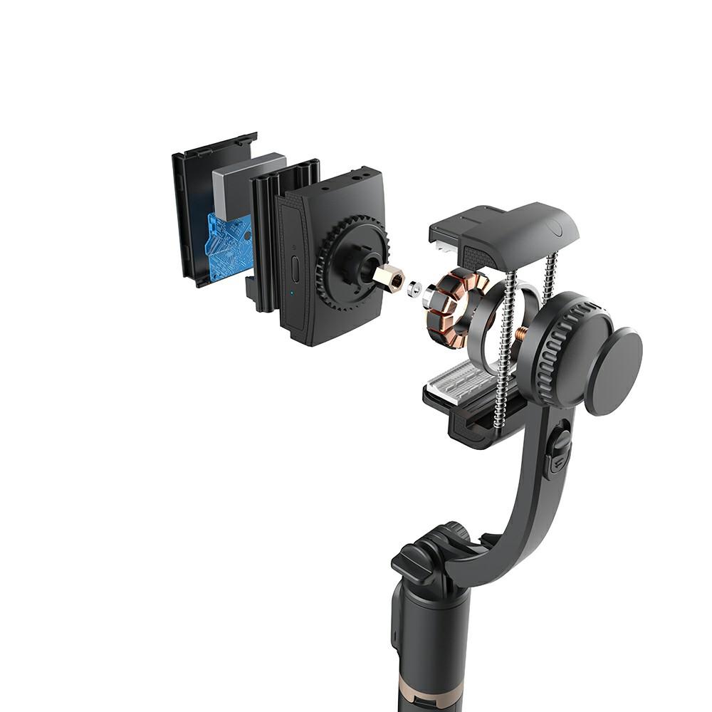 Q08 450mAh Anti-Shake 360-Degree Gimbal Tripod Bluetooth-compatible Selfie Stick Aluminum Alloy Pole Black
Q08 450mAh Anti-Shake 360-Degree Gimbal Tripod Bluetooth-compatible Selfie Stick Aluminum Alloy Pole Black