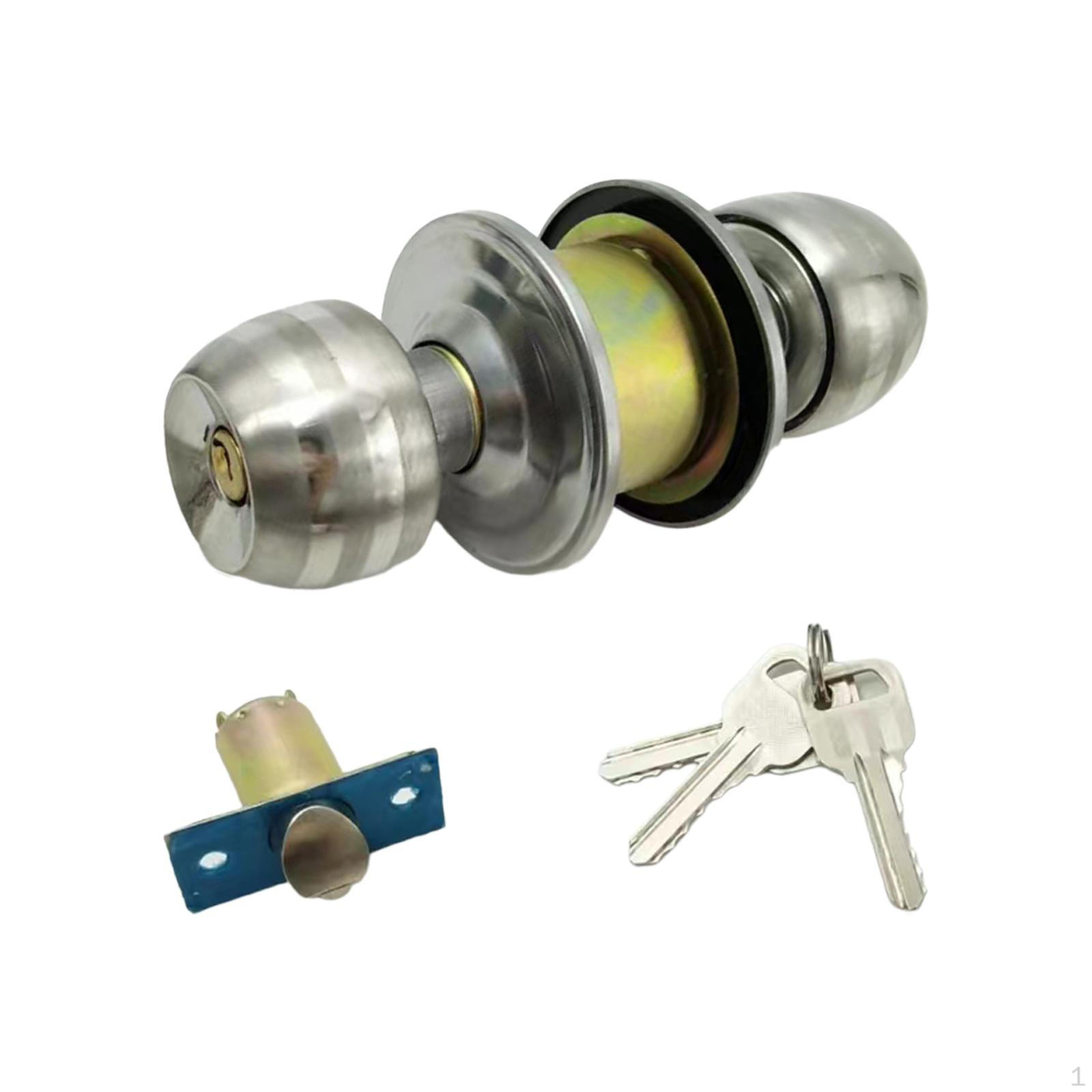 Home Entrance Accessories Entry Ball Door Knob Brushed Internal Locking Set
Home Entrance Accessories Entry Ball Door Knob Brushed Internal Locking Set
