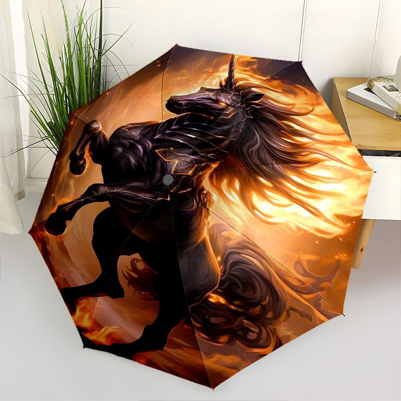 Mythical Beast, Fiery Horse- Automatic umbrella,Suitable for Men and Women, Outdoor Accessories, Suitable for Birthdays 1020b
Mythical Beast, Fiery Horse- Automatic umbrella,Suitable for Men and Women, Outdoor Accessories, Suitable for Birthdays 1020b