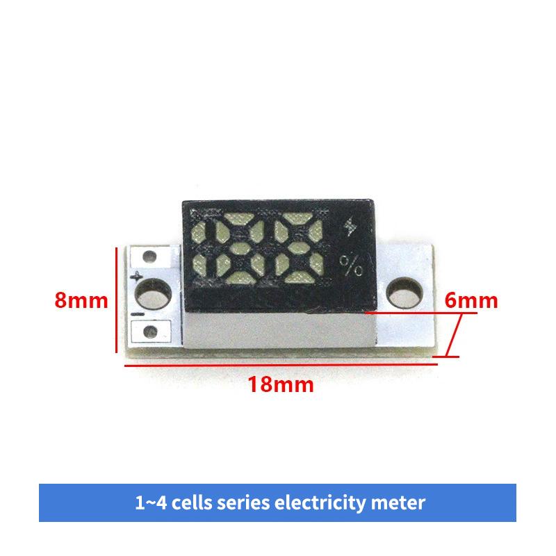 Mini Battery Level Indicator Module With Smart Button For 1-4S Lithium Battery Accurate Percentage Display Low Power Consumption A1
Mini Battery Level Indicator Module With Smart Button For 1-4S Lithium Battery Accurate Percentage Display Low Power Consumption A1