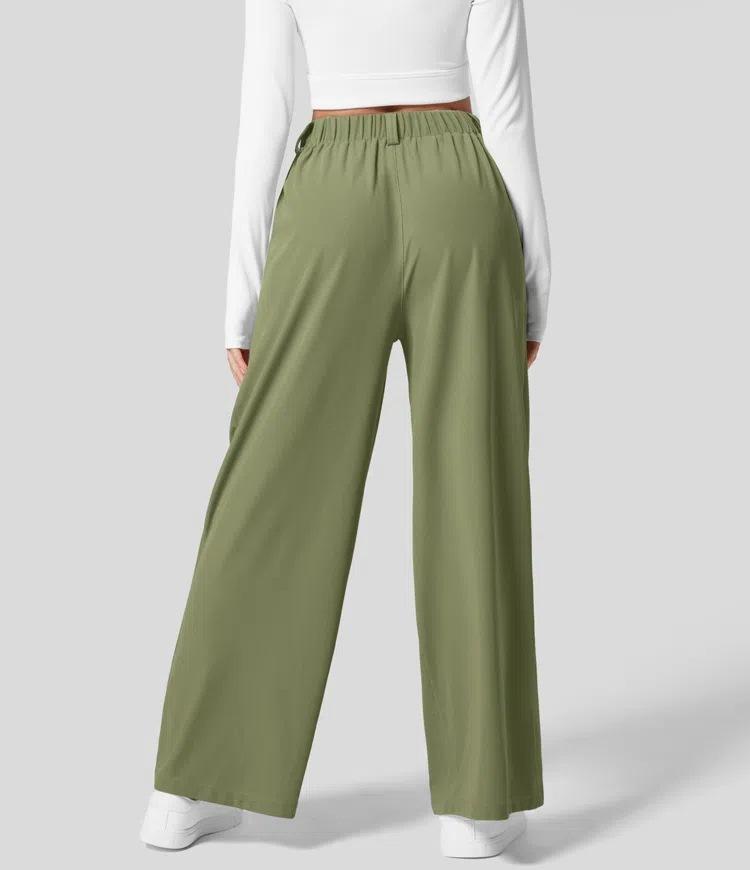 Women s High Waisted Wide Leg Pants with Elastic Waistband - Casual Loose Fit Trousers in Multiple Colors S армия зеленый
Women s High Waisted Wide Leg Pants with Elastic Waistband - Casual Loose Fit Trousers in Multiple Colors S армия зеленый