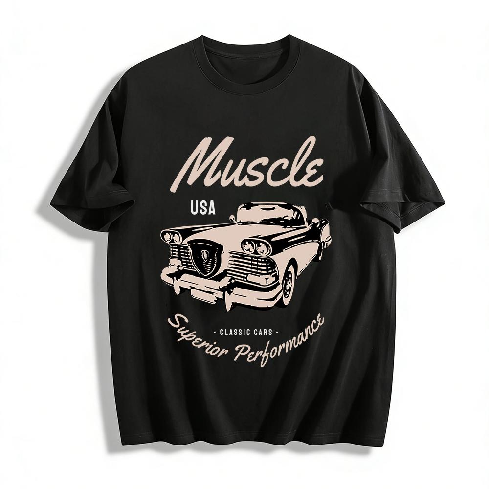 USA Classic Muscle Car Graphic Vintage Casual Tee Pure cotton T-shirt XXS
USA Classic Muscle Car Graphic Vintage Casual Tee Pure cotton T-shirt XXS