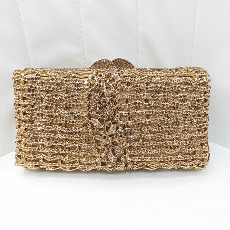 Gold Metal Flower Diamond Evening Bag Women Crystal Wedding Purse Party Handbags Lady Rhinestone Prom Formal Clutches Minaudiere
Gold Metal Flower Diamond Evening Bag Women Crystal Wedding Purse Party Handbags Lady Rhinestone Prom Formal Clutches Minaudiere