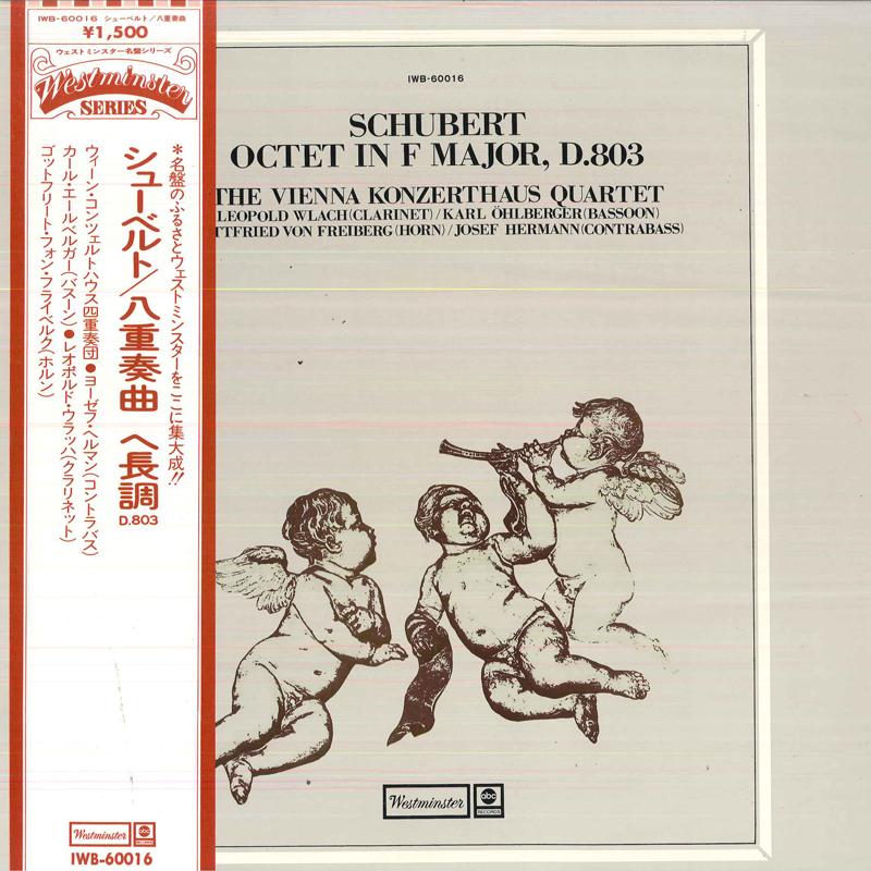 LP Record VIENNA KONZERTHAUS QUARTET,LEOPOLD - Schubert Octet In F Major, D.803 IWB60016 WESTMINSTER Japan Obi Classical Used
LP Record VIENNA KONZERTHAUS QUARTET,LEOPOLD - Schubert Octet In F Major, D.803 IWB60016 WESTMINSTER Japan Obi Classical Used