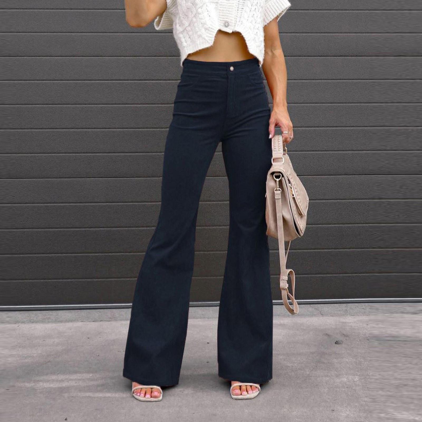 Women s High Waist Casual Pants Color Loose Straight Leg Trousers Women L
Women s High Waist Casual Pants Color Loose Straight Leg Trousers Women L
