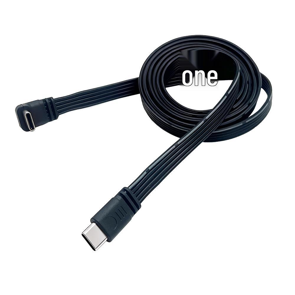 USB Type-C Multi-Directional Elbow Extension Cable, Flat Silicone Male to Female Data Adapter
USB Type-C Multi-Directional Elbow Extension Cable, Flat Silicone Male to Female Data Adapter