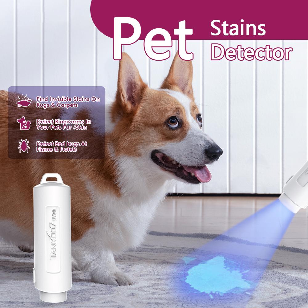 TANK007 UV340 365nm Mini UV Flashlight Pet Urine Stain Detector Ultraviolet Light Money Verification Lamp without Battery White
TANK007 UV340 365nm Mini UV Flashlight Pet Urine Stain Detector Ultraviolet Light Money Verification Lamp without Battery White