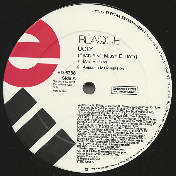 12-дюймовая пластинка BLAQUE, MISSY ELLIOTT - Ugly ED6388 Elektra, Chamel 2003 США Соул/Фанк Б/У
12-дюймовая пластинка BLAQUE, MISSY ELLIOTT - Ugly ED6388 Elektra, Chamel 2003 США Соул/Фанк Б/У