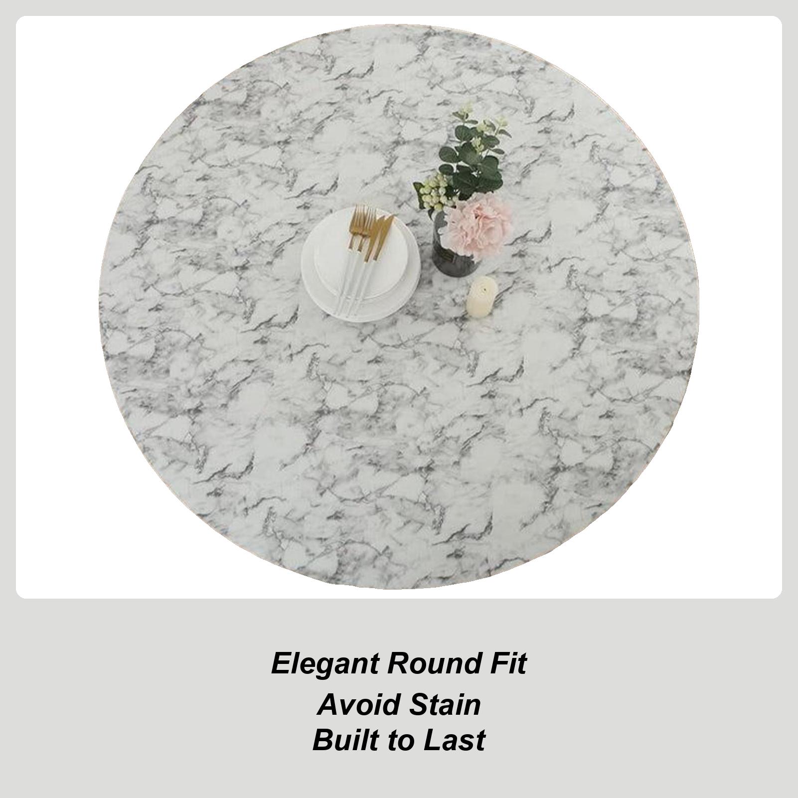 Elastic Round Tablecloth Fitted Elastic Table Cover Stain Resistant Wipe Clean Oil Proof Protector For Picnic Living Room Dining
Elastic Round Tablecloth Fitted Elastic Table Cover Stain Resistant Wipe Clean Oil Proof Protector For Picnic Living Room Dining