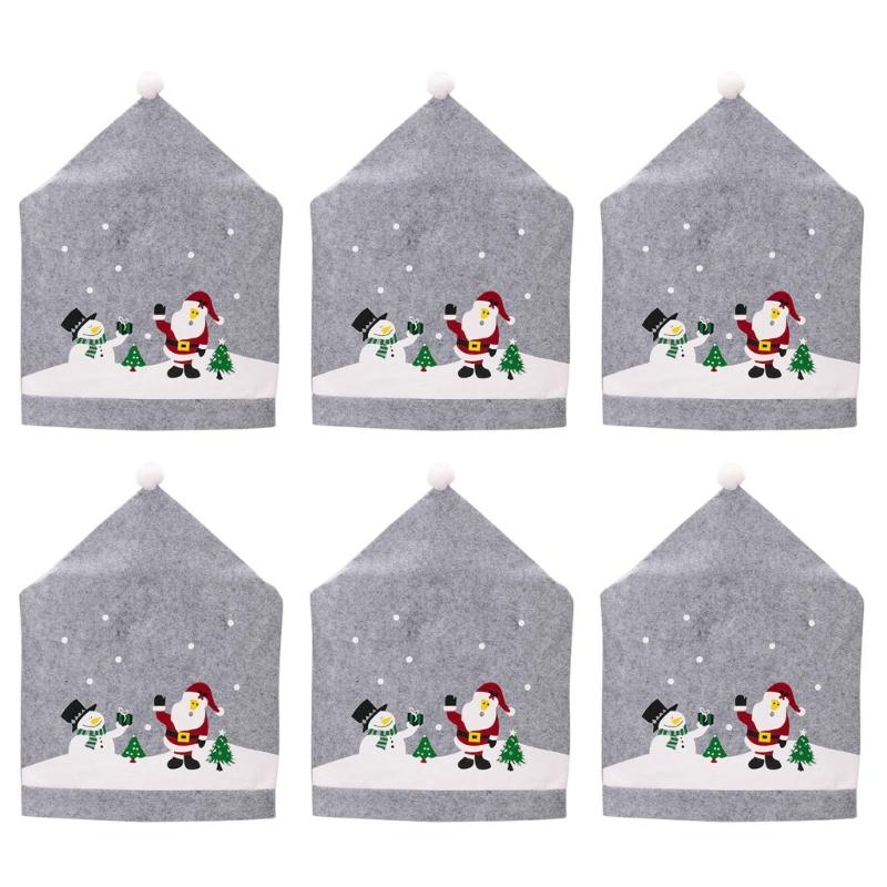 Christmas Dining Room Chair Back CoversGray Santa Hat Chair Slipcovers For Holiday Wedding Home Decoration 1
Christmas Dining Room Chair Back CoversGray Santa Hat Chair Slipcovers For Holiday Wedding Home Decoration 1