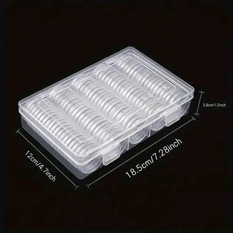 100 Pcs Clear Capsule Cases - Multi-Compartment Storage Box with Secure Lids for Coins, Collectibles, Souvenirs & Jewelry белый
100 Pcs Clear Capsule Cases - Multi-Compartment Storage Box with Secure Lids for Coins, Collectibles, Souvenirs & Jewelry белый
