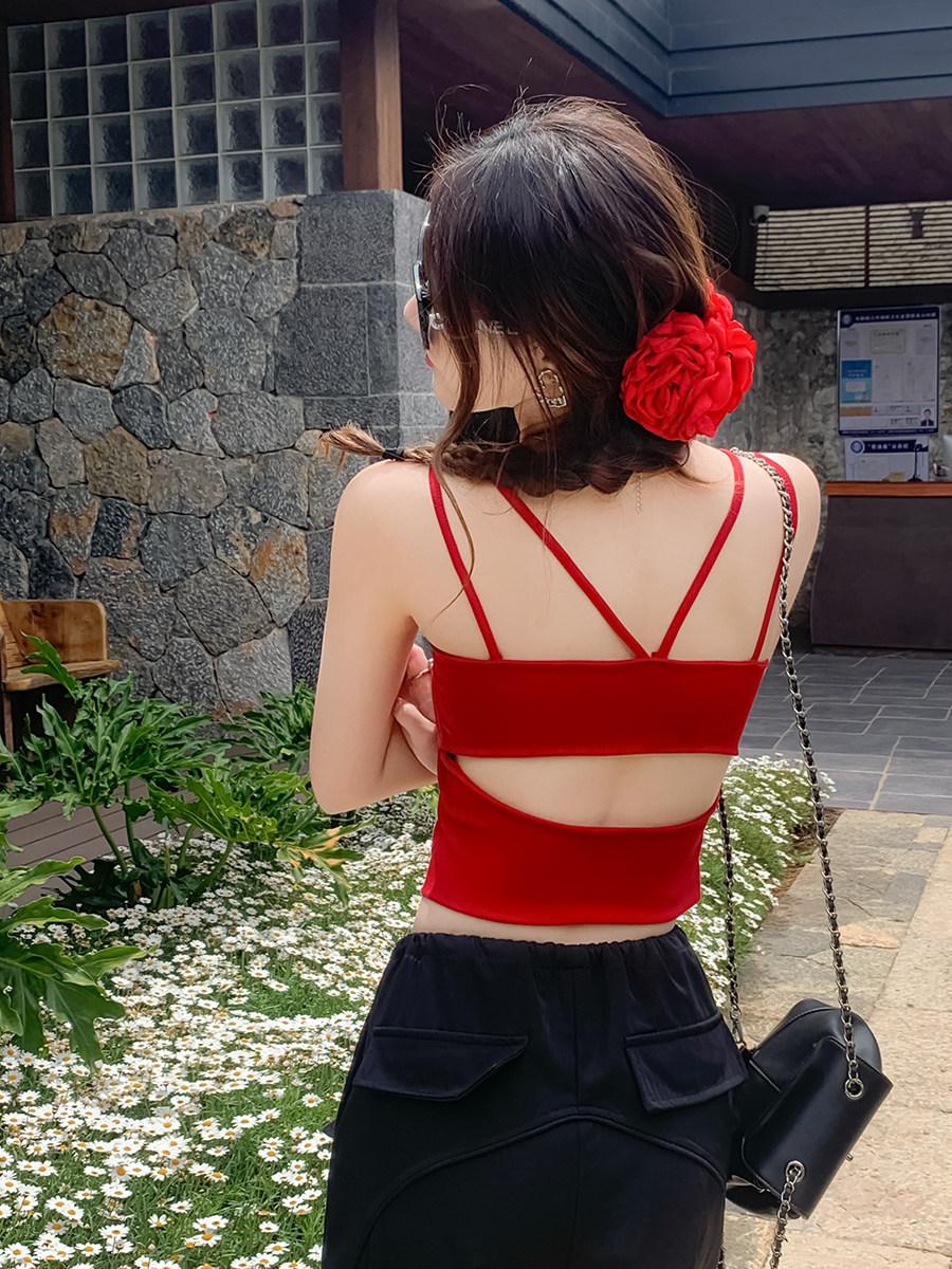 Women s Blue Spaghetti Strap Tank Top with Chest Pads - Summer Beach Outfit with Integrated Bra S: 80-95 jin
Women s Blue Spaghetti Strap Tank Top with Chest Pads - Summer Beach Outfit with Integrated Bra S: 80-95 jin