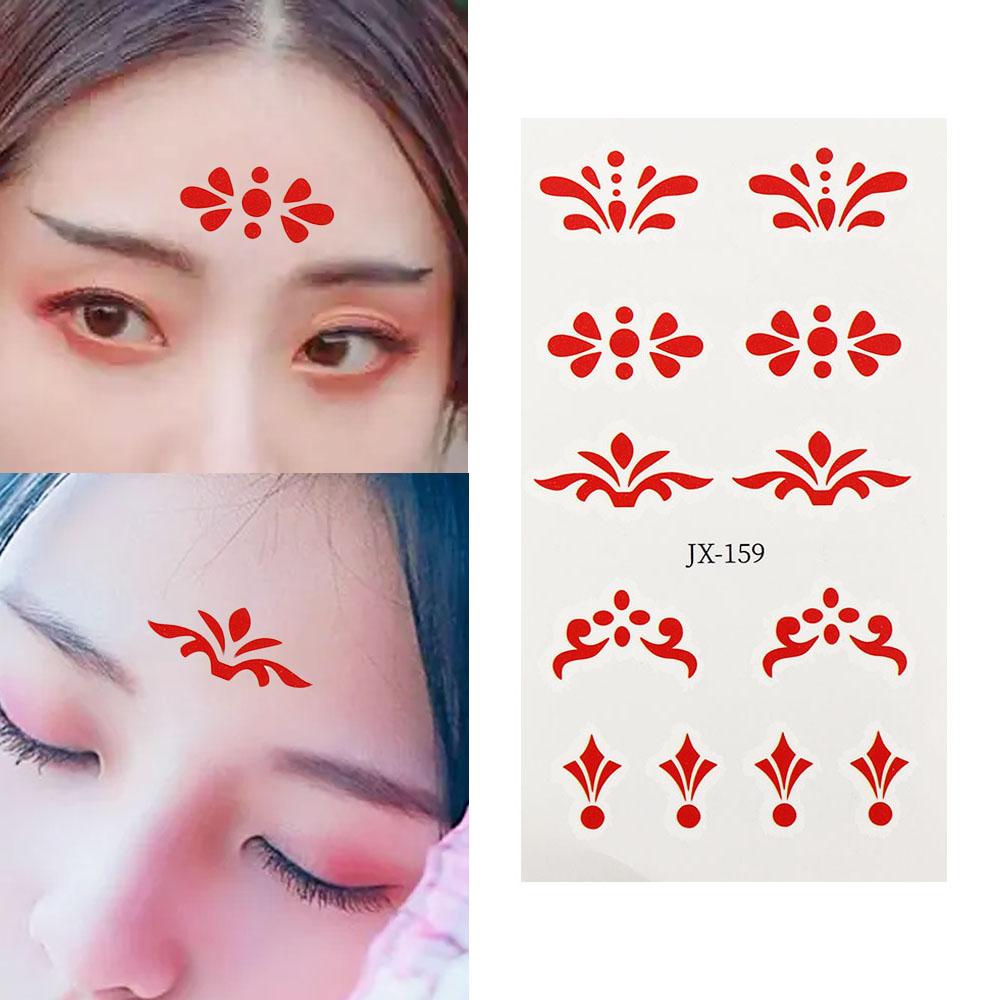 New Years Beauty Forehead Stickers Chinese Beauty Sticker Red Face Tattoo Children Random stickers
New Years Beauty Forehead Stickers Chinese Beauty Sticker Red Face Tattoo Children Random stickers
