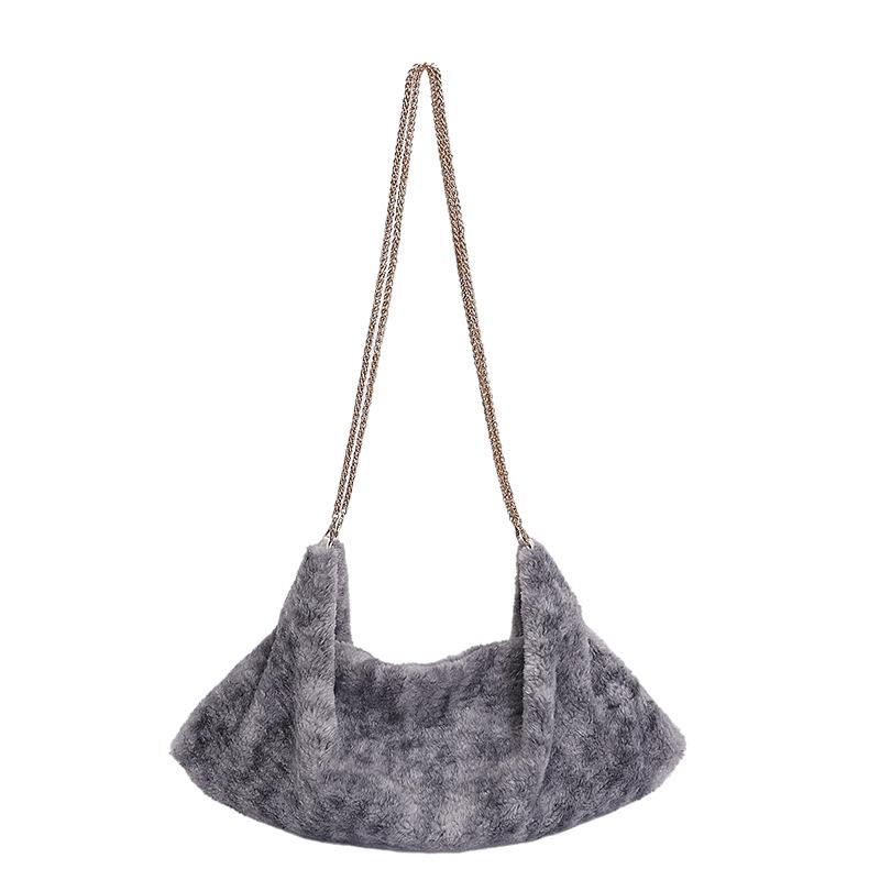 Winter Artificial Fur Handbag Retro and Versatile Women s High-End Chain Shoulder Bag with Lazy Style Fur-Padded Dumpling Bags 40x2x19cm сірий колір
Winter Artificial Fur Handbag Retro and Versatile Women s High-End Chain Shoulder Bag with Lazy Style Fur-Padded Dumpling Bags 40x2x19cm сірий колір