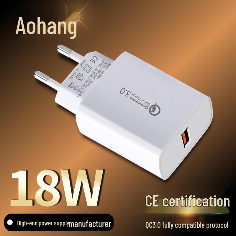 QC3.0 EU Standard Fast Charger for Android OPPO VIVO, Magnetic Single USB Portable Charging Head QC3.0 EU Standard CE Certified White
QC3.0 EU Standard Fast Charger for Android OPPO VIVO, Magnetic Single USB Portable Charging Head QC3.0 EU Standard CE Certified White