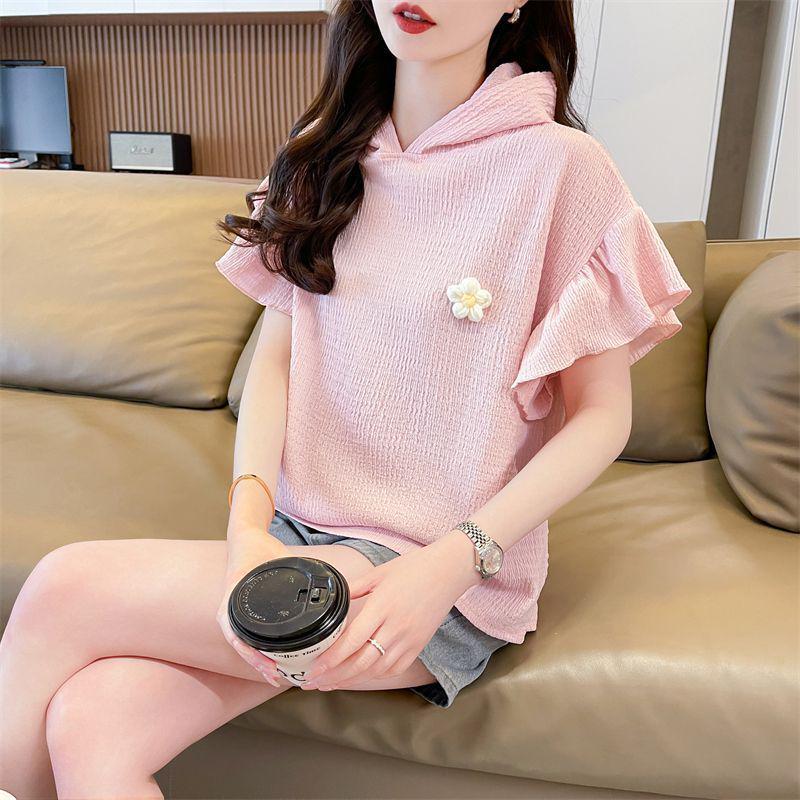 Women s Designer Loose Fit Short-Sleeve Hooded T-Shirt - 2026 Korean Style, Plus Size, Bell Sleeves, Summer Fashion. L рожевий
Women s Designer Loose Fit Short-Sleeve Hooded T-Shirt - 2026 Korean Style, Plus Size, Bell Sleeves, Summer Fashion. L рожевий