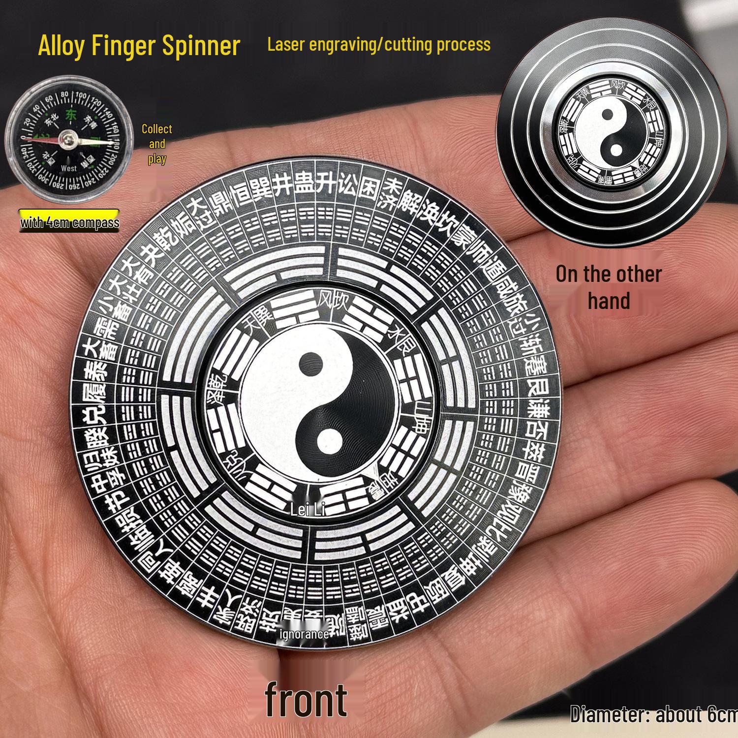 Xiaohongshu Тайцзі Багуа Fidget Spinner: Високоякісна металева іграшка «Соціальна метелик» з компасом
Xiaohongshu Тайцзі Багуа Fidget Spinner: Високоякісна металева іграшка «Соціальна метелик» з компасом