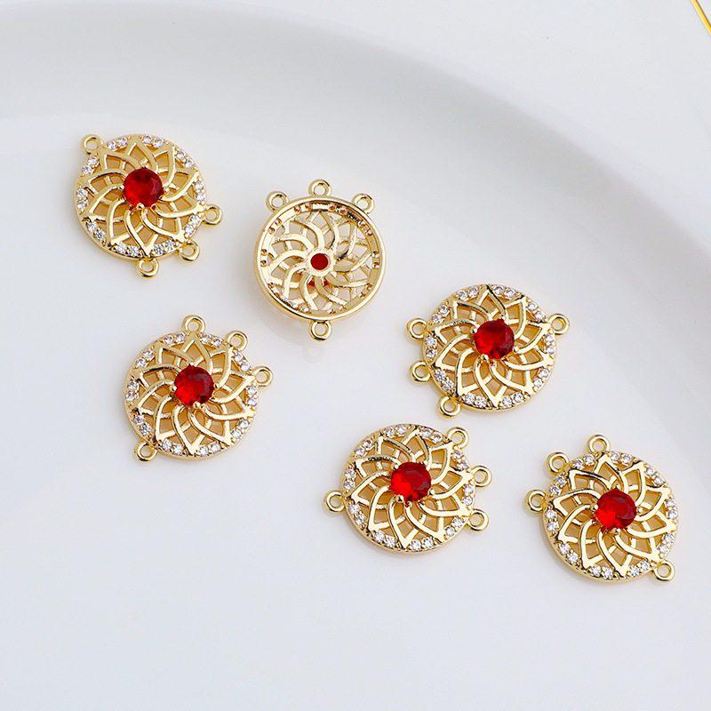 14k Gold-Plated Copper Zircon Pendant for DIY Necklace or Earrings.
14k Gold-Plated Copper Zircon Pendant for DIY Necklace or Earrings.