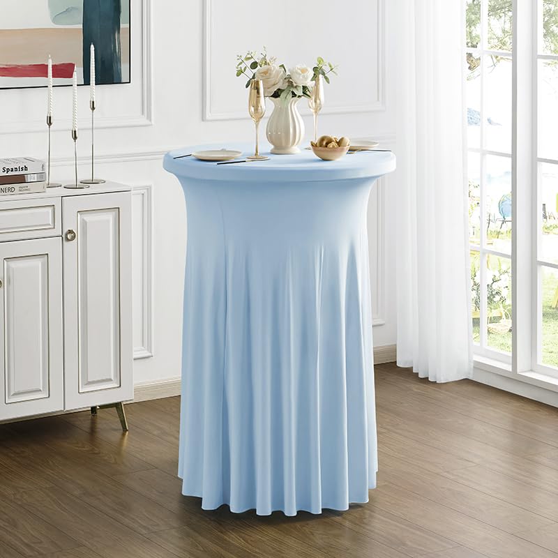 Spandex Stretch Cocktail Tablecloths with Natural Wavy, Cocktail Table Covers Round Table Skirt Fitted High Top Table Bar Party 1Pc 60x110cm синий
Spandex Stretch Cocktail Tablecloths with Natural Wavy, Cocktail Table Covers Round Table Skirt Fitted High Top Table Bar Party 1Pc 60x110cm синий