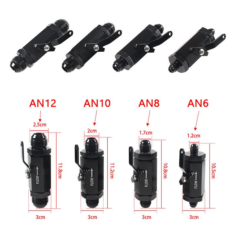 AN6-AN12 Aluminum Inline Fuel Shut Off Valve Cut Off w/ Cable Lever Black AN6 AN8 AN10 AN12 AN6
AN6-AN12 Aluminum Inline Fuel Shut Off Valve Cut Off w/ Cable Lever Black AN6 AN8 AN10 AN12 AN6