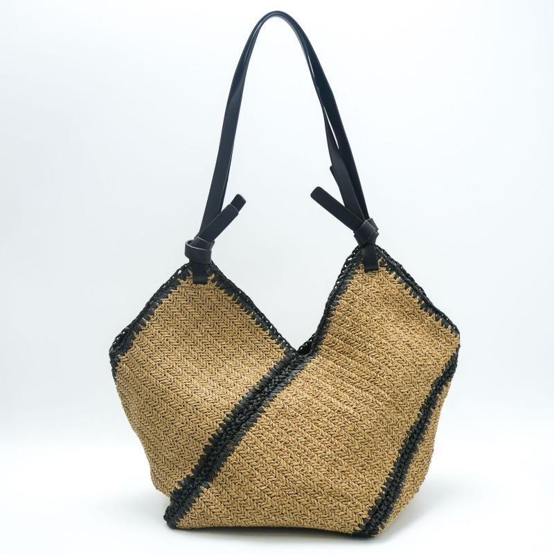 New oblique striped straw bag versatile hand-woven bag black edge portable large-capacity tote bag vacation beach bag Magnetic buckle хаки
New oblique striped straw bag versatile hand-woven bag black edge portable large-capacity tote bag vacation beach bag Magnetic buckle хаки