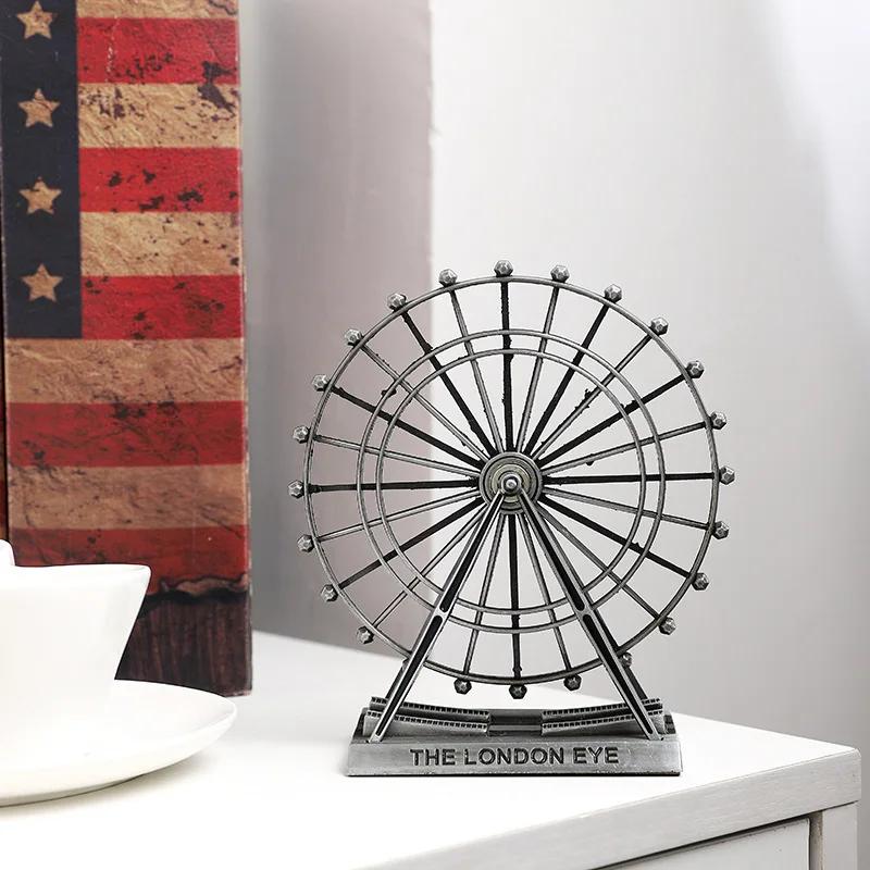 Retro Metal The London Eye Ferris Wheel Ornament England Building Home Desk Decoration Mode Souvenirs Gift срібний
Retro Metal The London Eye Ferris Wheel Ornament England Building Home Desk Decoration Mode Souvenirs Gift срібний