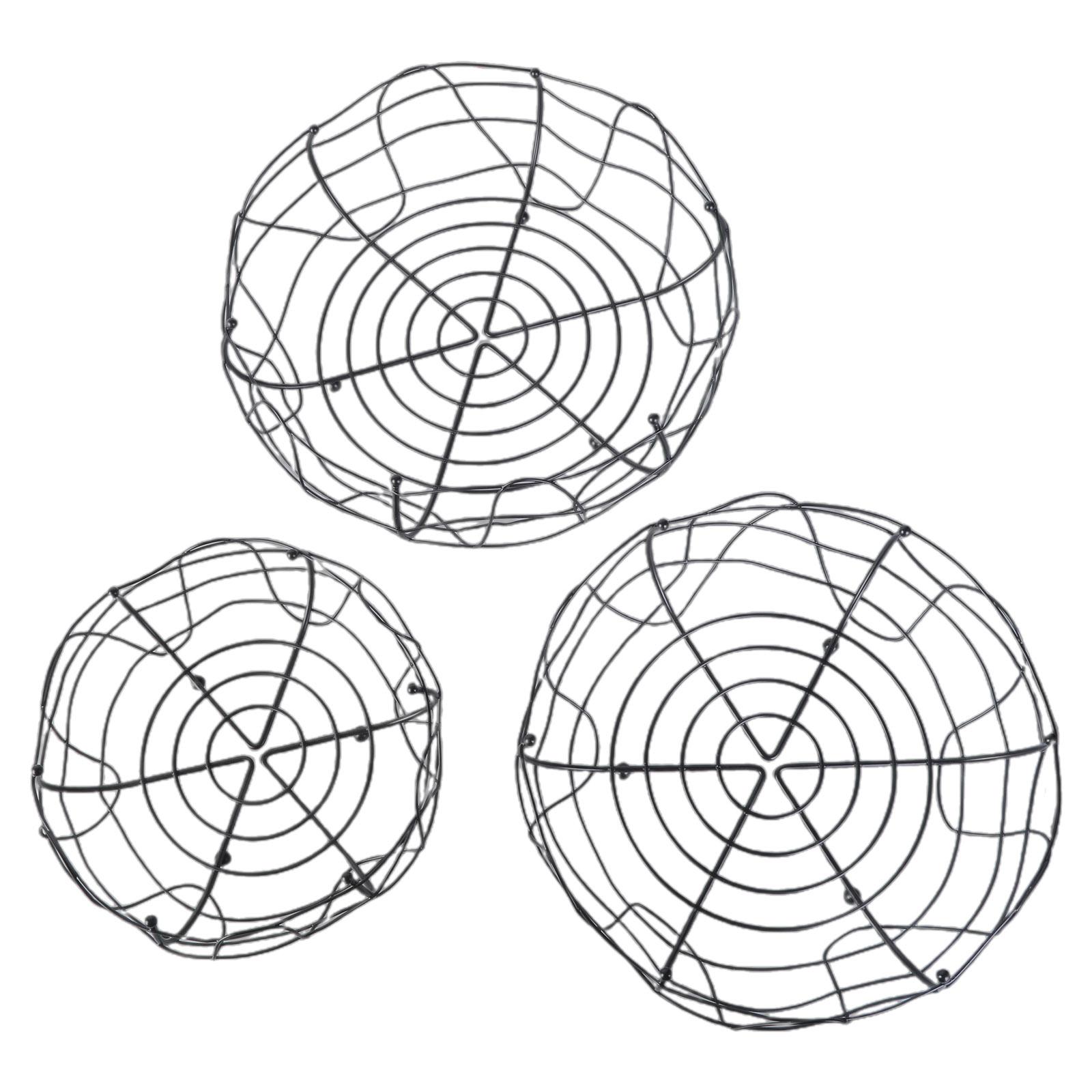 Набор из 3 металлических корзин для фруктов в скандинавском стиле Современный набор мисок для демонстрации фруктов для легкой организации кухни и столешницы чёрный
Набор из 3 металлических корзин для фруктов в скандинавском стиле Современный набор мисок для демонстрации фруктов для легкой организации кухни и столешницы чёрный