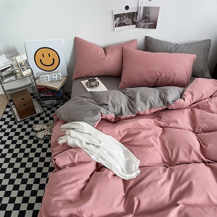 Nordic Duvet Cover Set Solid Color Bedbling Double King Size Quilt Cover Sheer Bed Belts Washed Cotton Home Textiles Twin 1.2m Bed 3pcs
Nordic Duvet Cover Set Solid Color Bedbling Double King Size Quilt Cover Sheer Bed Belts Washed Cotton Home Textiles Twin 1.2m Bed 3pcs