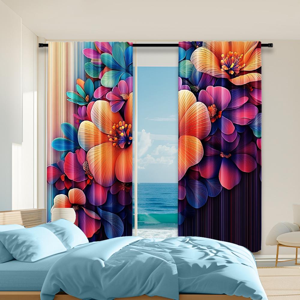 Set Of 2 Vintage Floral Digital Printed Window Curtains Design Themed Polyester Treatments Living Room Bedroom Curtain With Rod Pocket Ideal For Great W100*H70(CM)-Rod Pocket&2PCS
Set Of 2 Vintage Floral Digital Printed Window Curtains Design Themed Polyester Treatments Living Room Bedroom Curtain With Rod Pocket Ideal For Great W100*H70(CM)-Rod Pocket&2PCS