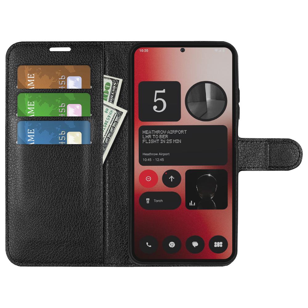 For Nothing Phone (2a) Plus/Phone (2a) Case Litchi Texture Leather Folio Stand Card Holder Phone Cover Black
For Nothing Phone (2a) Plus/Phone (2a) Case Litchi Texture Leather Folio Stand Card Holder Phone Cover Black