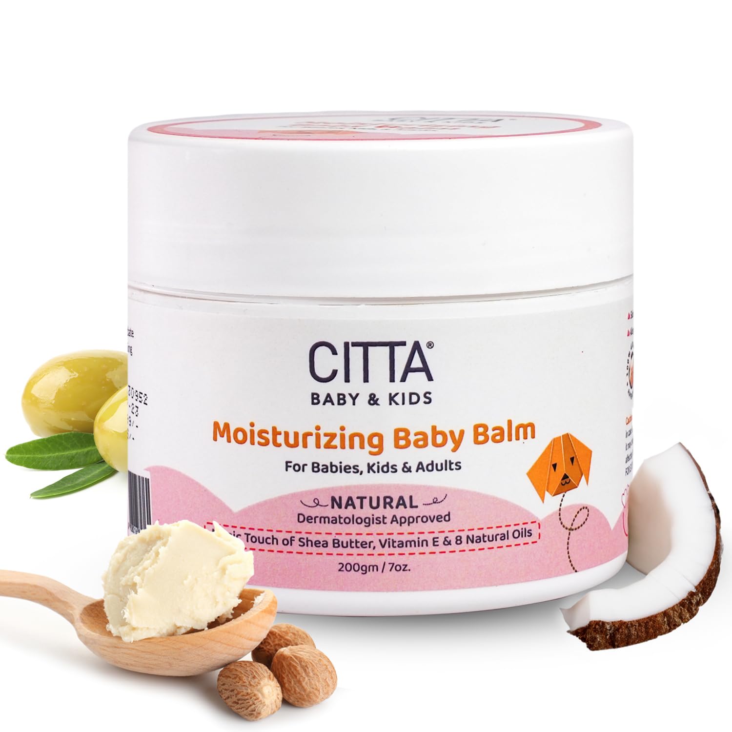 CITTA Balm Body Moisturizer For Adults With 8 Natural Oils, Shea Butter & Vitamin E | Natural Body Moisturizer | 200 gm
CITTA Balm Body Moisturizer For Adults With 8 Natural Oils, Shea Butter & Vitamin E | Natural Body Moisturizer | 200 gm