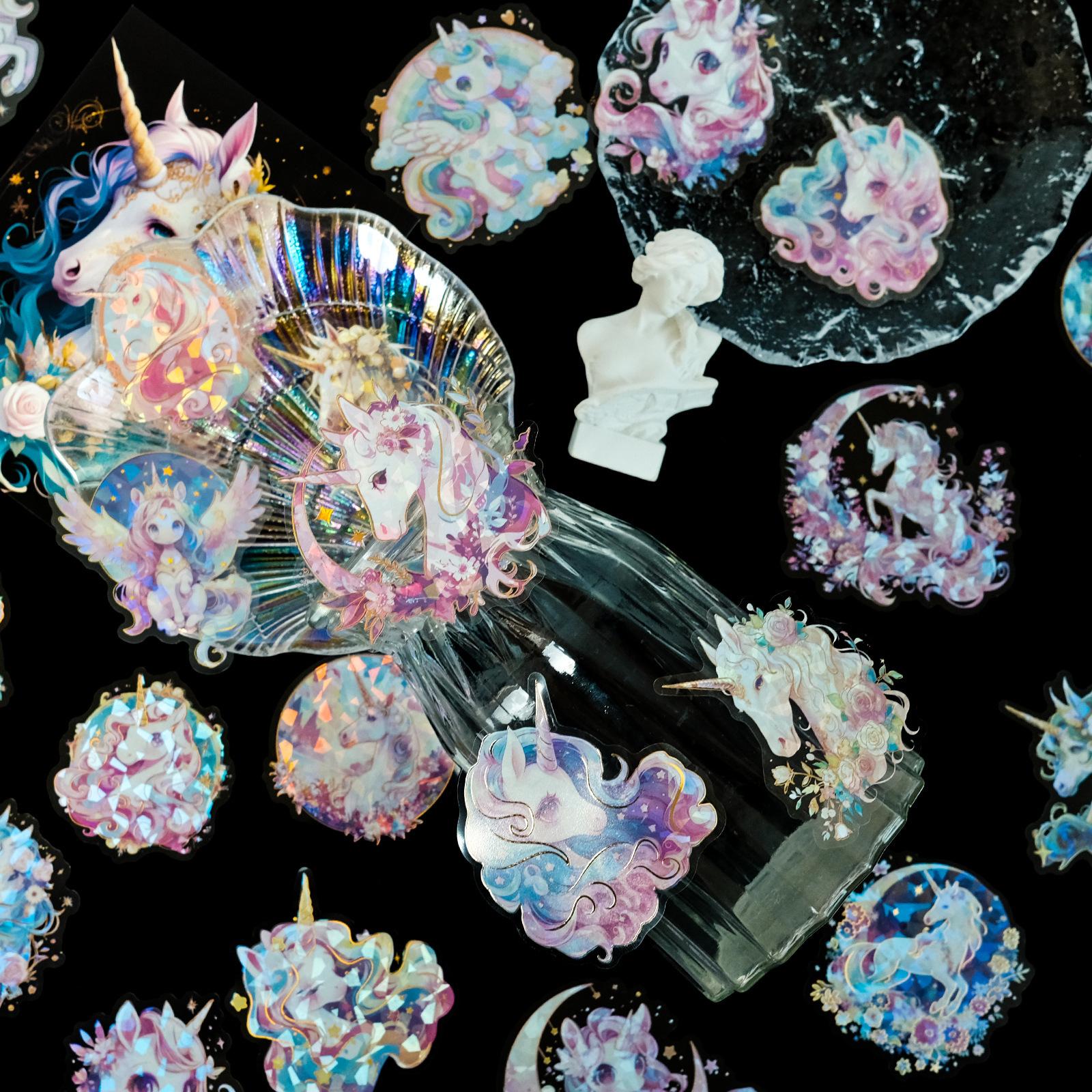 30 Волшебных наклеек с питомцами-единорогами, золотое тиснение, лазерные, прозрачные, декоративные, мультяшные наклейки на стеклянную чашку
30 Волшебных наклеек с питомцами-единорогами, золотое тиснение, лазерные, прозрачные, декоративные, мультяшные наклейки на стеклянную чашку