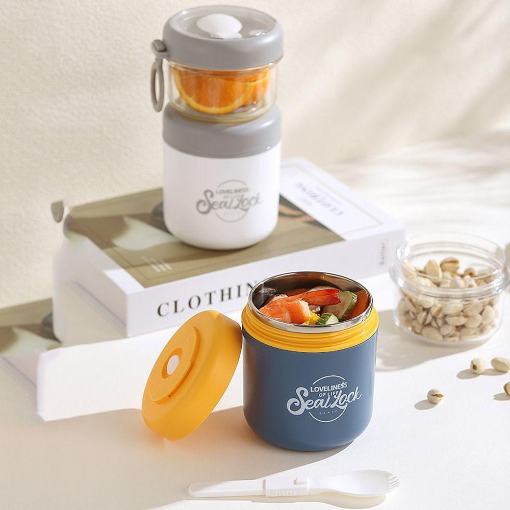 Sealed Double Layer Soup Cup Insulation Leak Proof Oat Breakfast Cups with Spoon with Handle Large Capacity
Sealed Double Layer Soup Cup Insulation Leak Proof Oat Breakfast Cups with Spoon with Handle Large Capacity